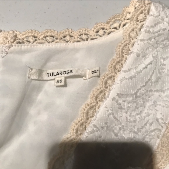 NWT Tularosa Bailey Tunic Mini Dress in Lace White and Cream Size XS - Picture 6 of 10